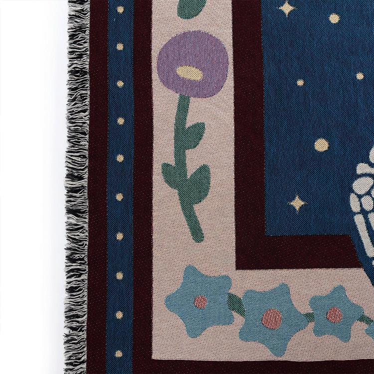 Cotton Modern Blanket Lifestyle Detail