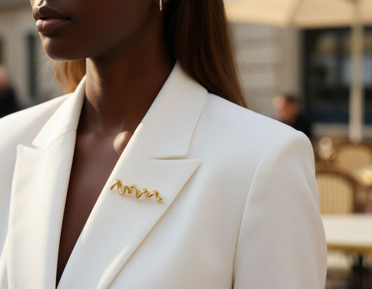 Love Brooch - Gold Plated