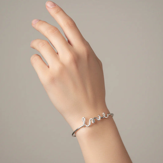 Love Cuff Bracelet - Sterling Silver - 4 Art Partners