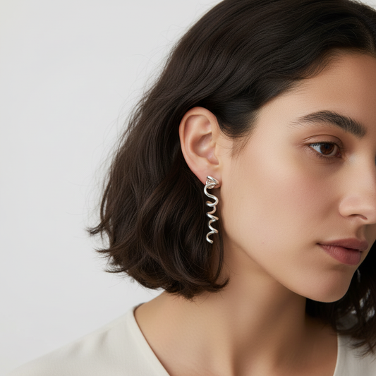 Love Earings - Sterling Silver