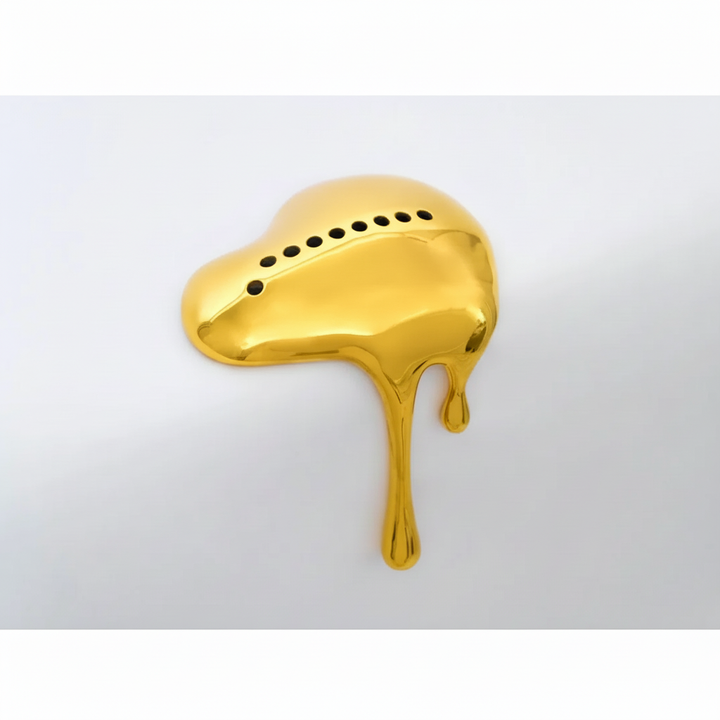 Eternal Drop Menorah displayed as modern Judaica decor