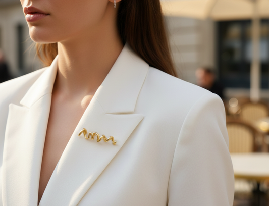 Love Brooch - Gold Plated - 4AP Valentine's Collection