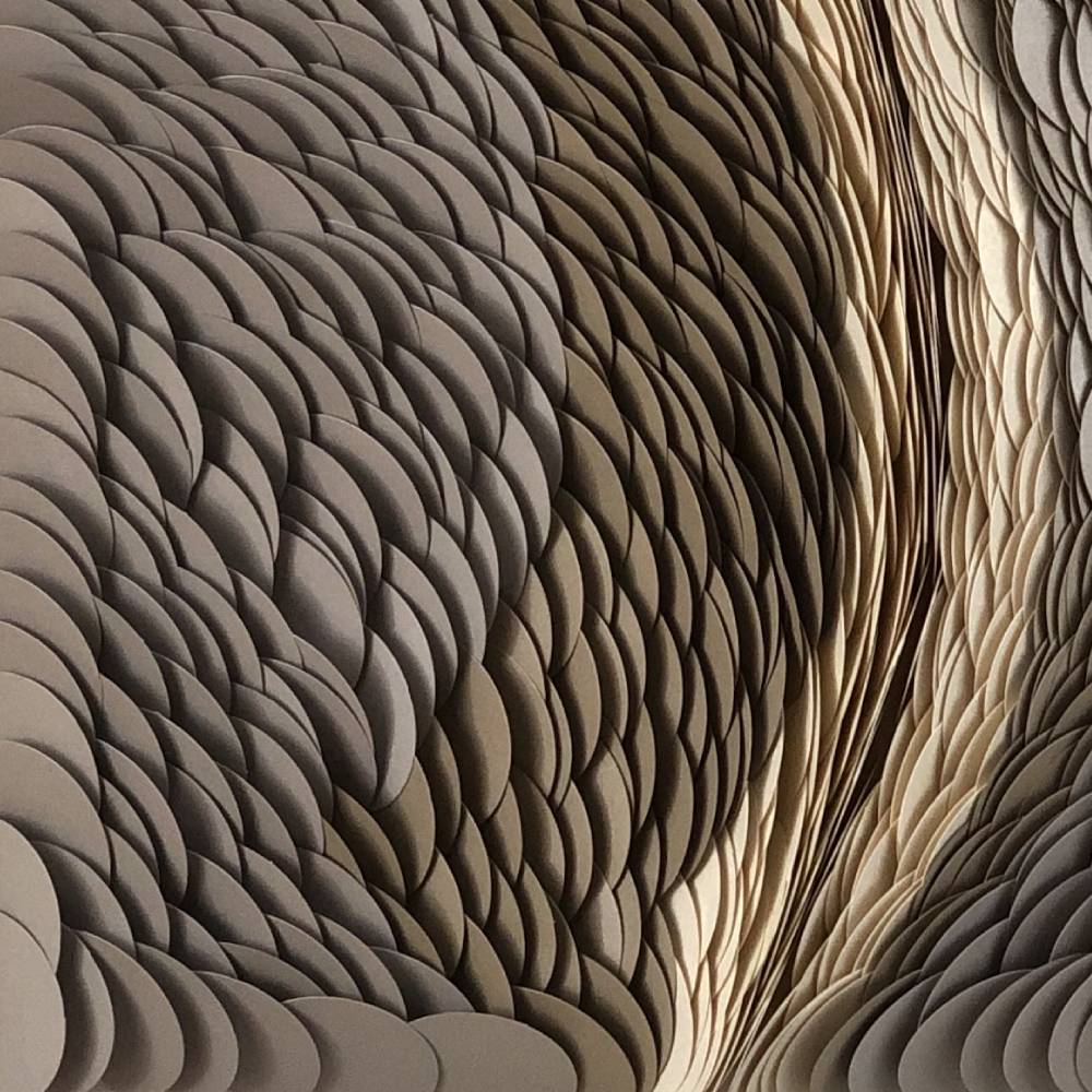 Juliana Bernal origami inspired artwork exploring motherhood family and Colombian craft traditions