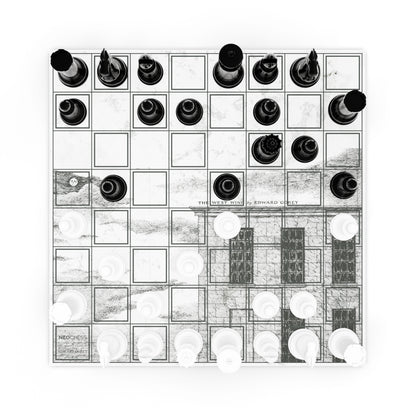 Gorey White Marble Charater Chessboard