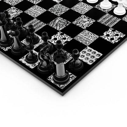 Gorey Black Patterned Chessboard