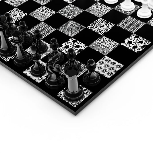 Gorey Black Patterned Chessboard