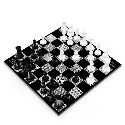Gorey Black Patterned Chessboard