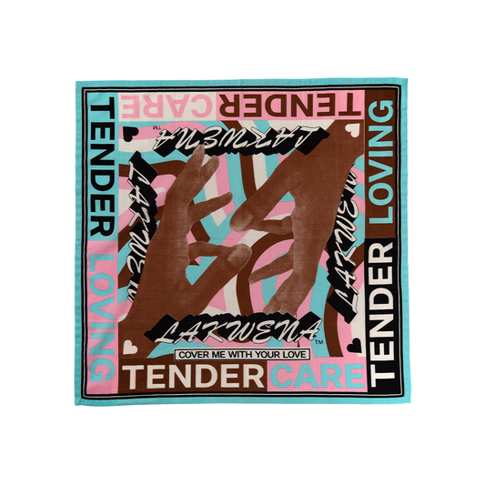 Tender Loving Care Bandana – Blue / Pink - 4 Art Partners