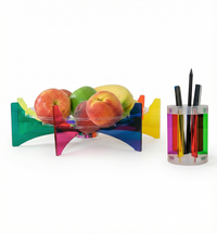 Rainbow Fruit Bowl + Pencil Cup Bundle
