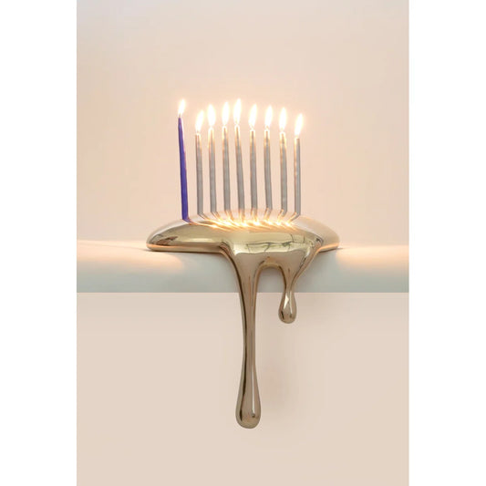 Custom Bronze Eternal Drop Menorah