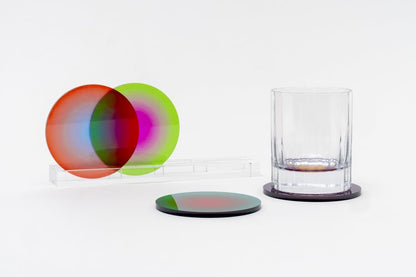 Functional art color coasters