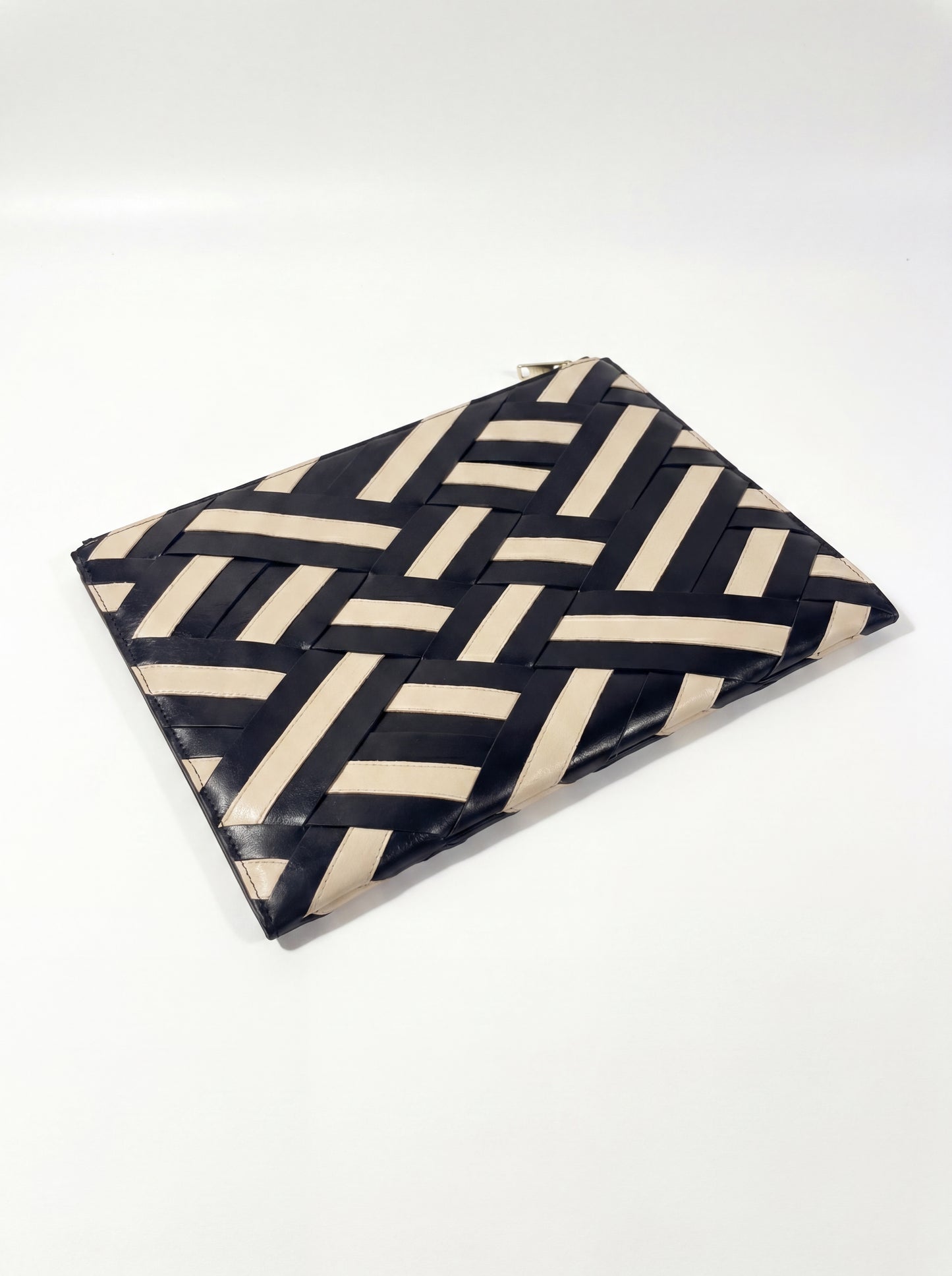 Black and beige Laptop sleeve
