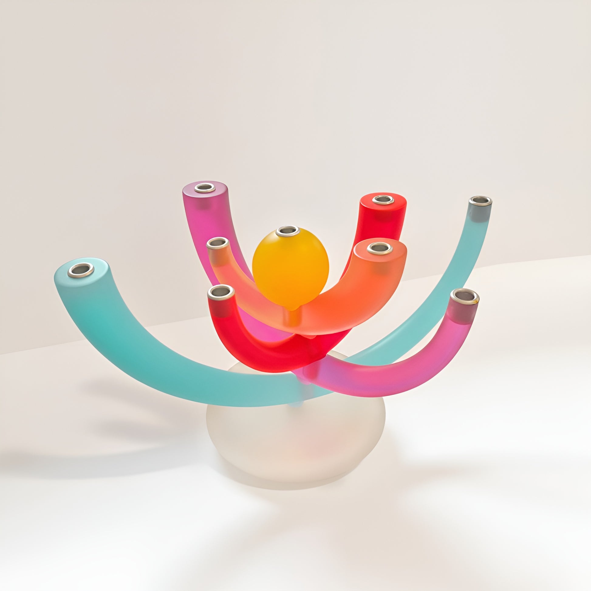 Colours & Lights Menorah - 4 Art Partners