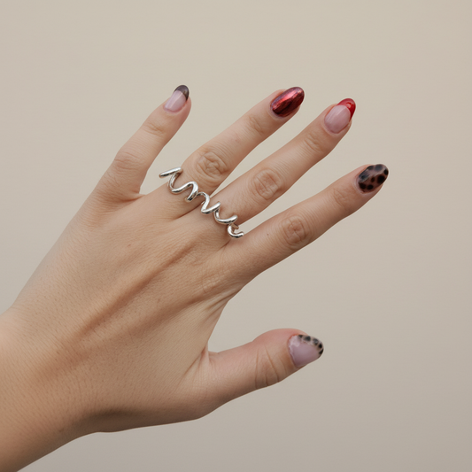 Love Double Ring · Sterling Silver - 4AP Valentine's Collection