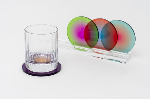 Modern colorful coasters