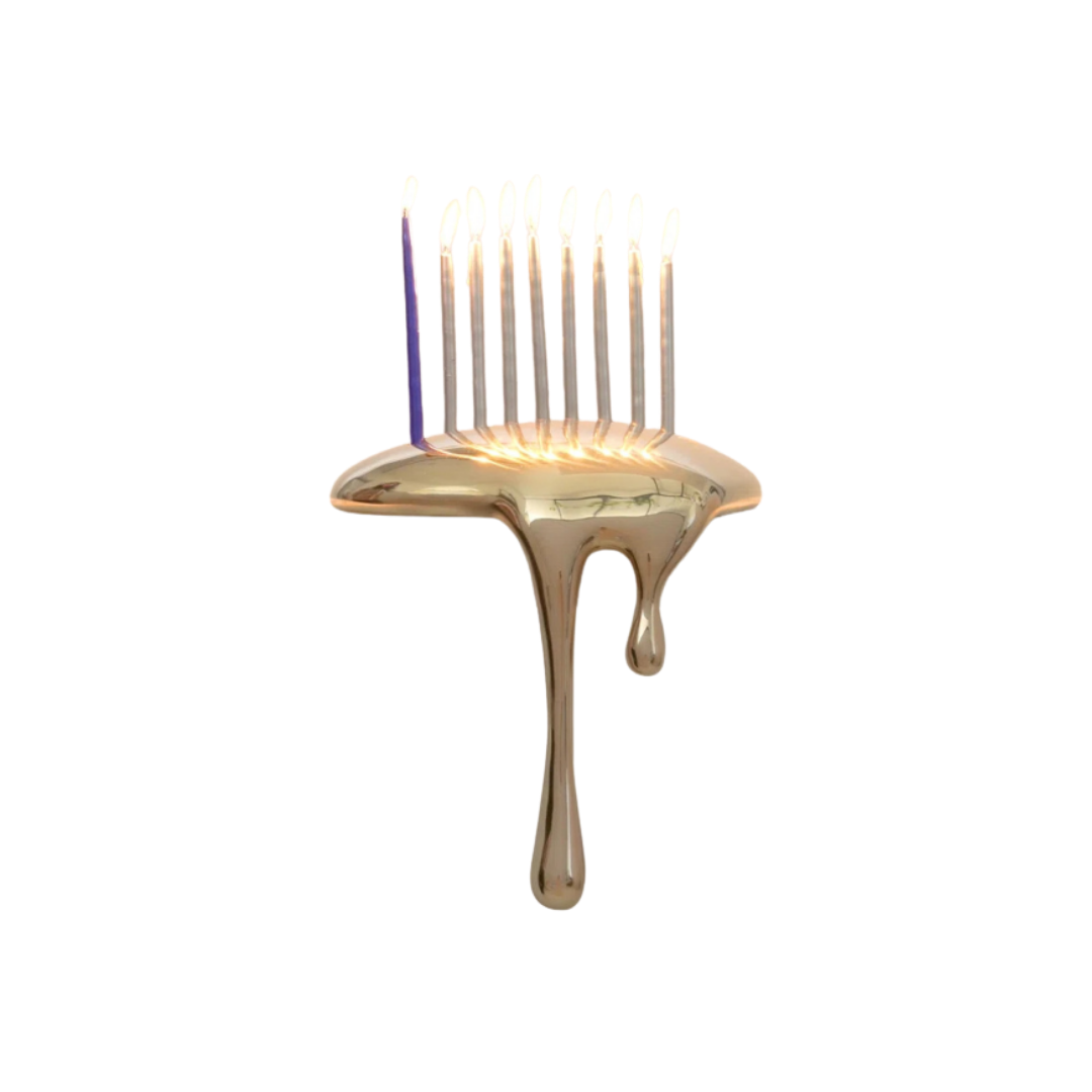 Custom Bronze Eternal Drop Menorah
