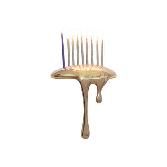 Custom Bronze Eternal Drop Menorah