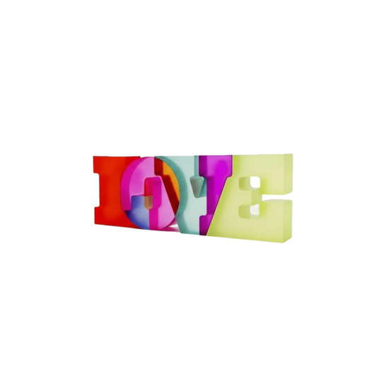 Pre-Order: LOVE Translucent sculpture