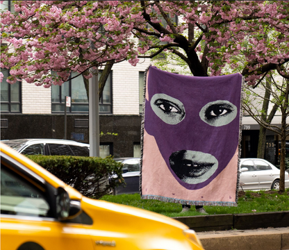 faceless blanket lifestyle art