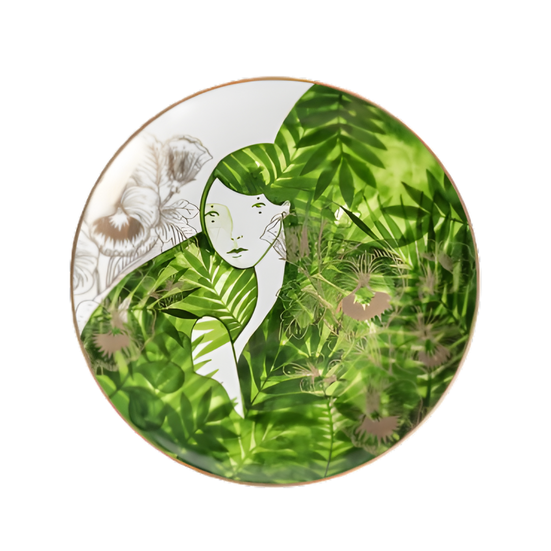 floral charger plate