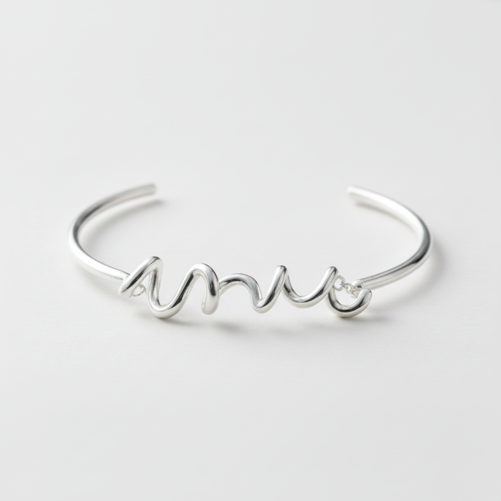 Love Cuff Bracelet - Sterling Silver