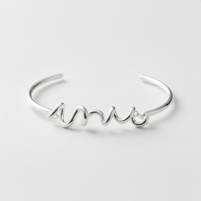 Love Cuff Bracelet - Sterling Silver
