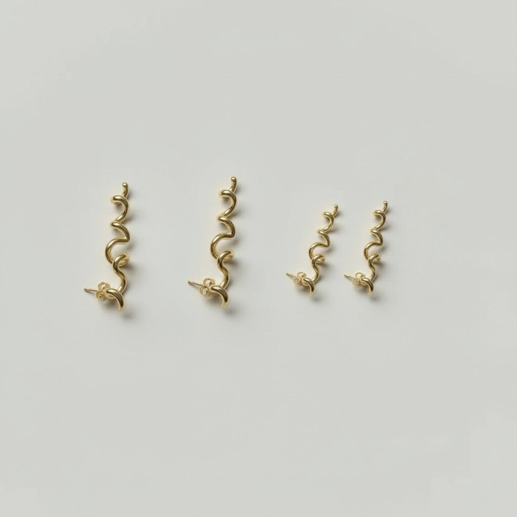 Love Earrings - Gold Plated