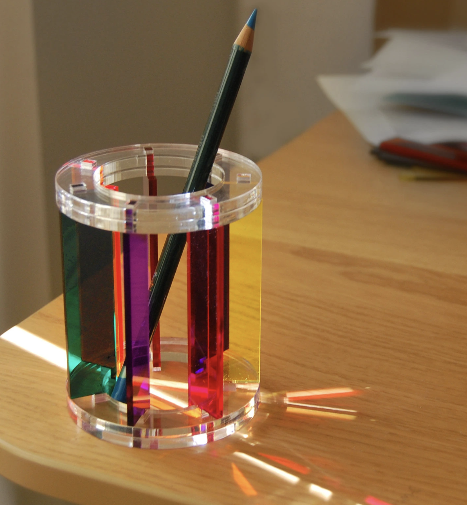 colorful pencil cup