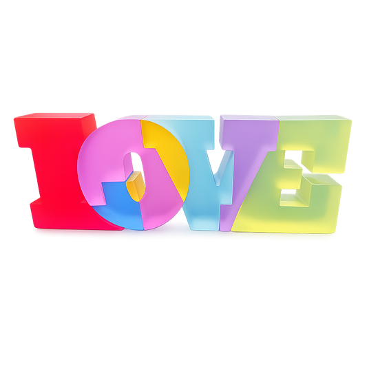 Pre-Order: LOVE Translucent sculpture